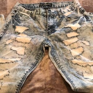 Men’s acid washed jeans